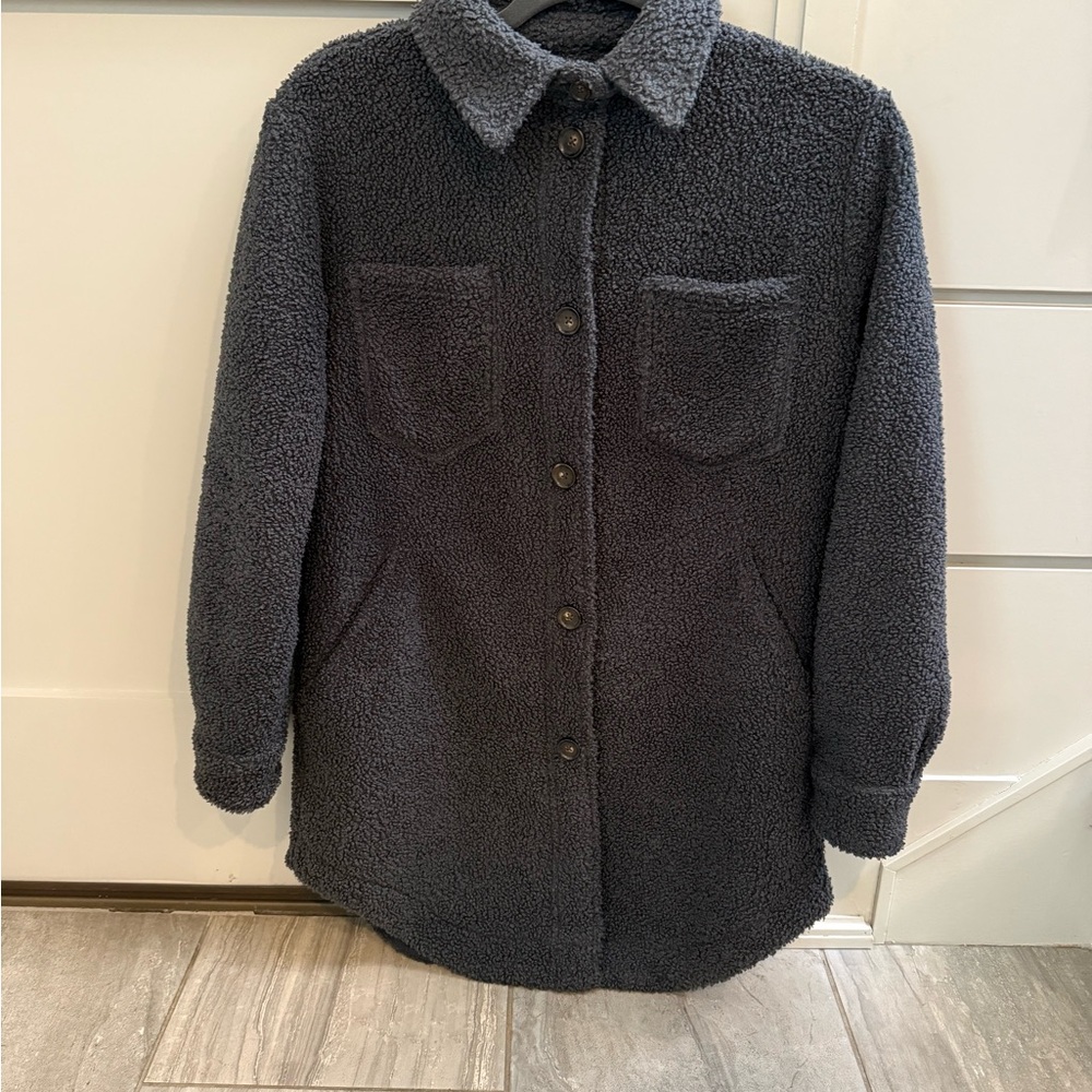 Marine Layer Black Teddy Jacket